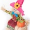 Gardenised Outdoor Fall Decor Halloween Scarecrow for Garden Ornament Sitting on Hay Bale, Straw Multicolor QI004087 - alternate 2